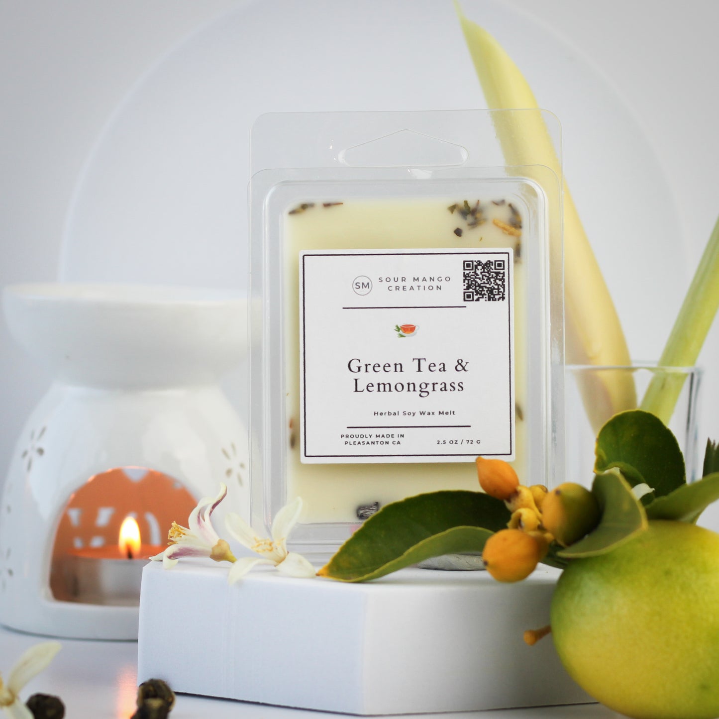 Green Tea and Lemongrass Wax Melt