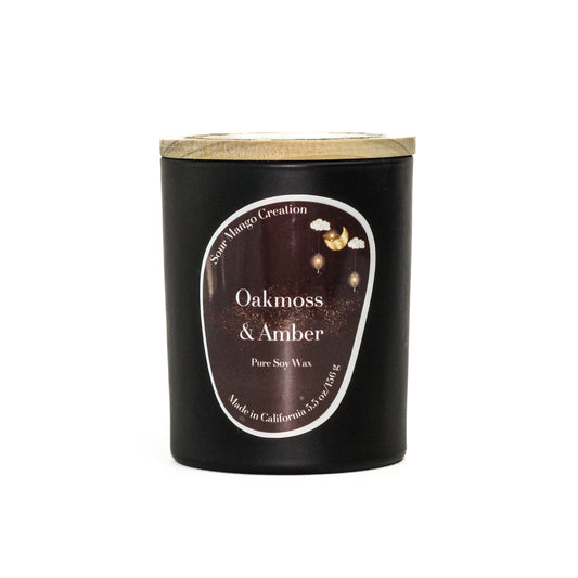 Soy Wax Candle_Oakmoss and Amber